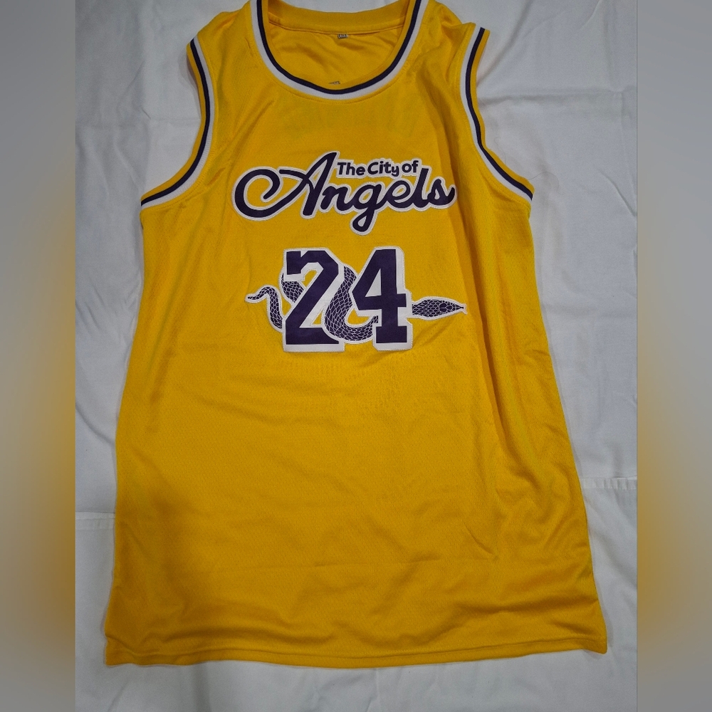Yellow City of Angels Basketball Jersey